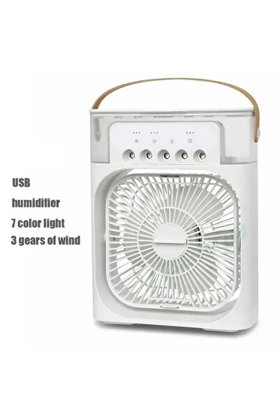 Choice مكيف هواء أبيض 3 في 1، مبرد هواء صغير منزلي، ضوء ليلي LED، مرطب هواء م...