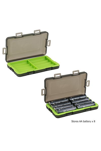 Choice Kbc-8aa Green 8 Slots Aa/14500 Battery Box Holder Waterproof Battery Storage Case Battery Case Organ