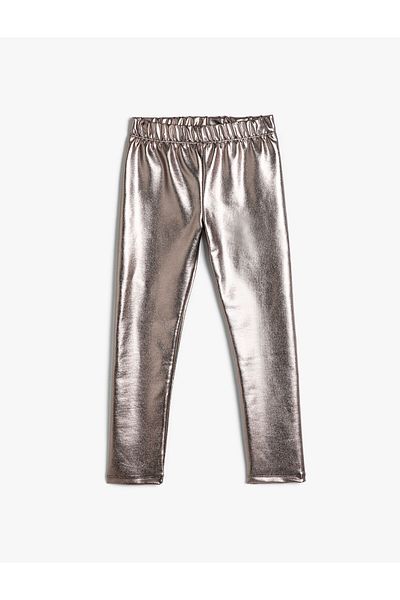 Koton Glänzende Leggings mit elastischem Bund