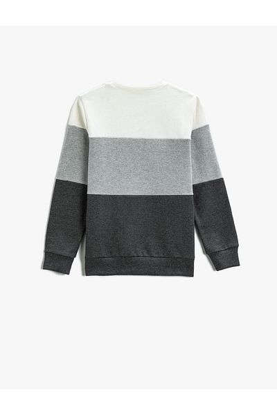 Koton Sweatshirt Long Sleeve Printed Crew Neck