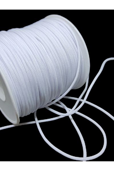 Firebird Takı Aksesuar Ve Kamp Malzemeleri Λευκό βραχιόλι Paracord 1,5 mm - 45 μέτρα