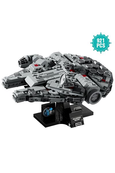 Choice 75375 Space Wars: New Hope Millennium Falcon Building Blocks, Buildable 25th Anniversary Starship Mo