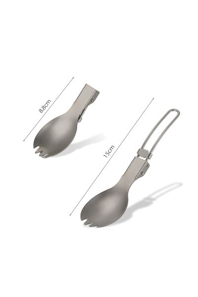 Choice Spork Lixada Titanium Folding Fork Ultralight Outdoor Portable Dinner Fruit Fork Flatware Tableware