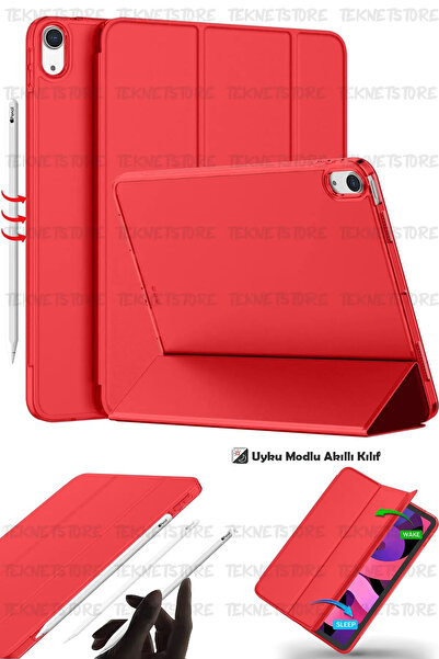 TEKNETSTORE İpad Air 11" M3 (2025) / M2 (2024) / Air 10.9" (2022 / 2020) Kılıf Kapaklı Standlı Uyku Modlu Smart