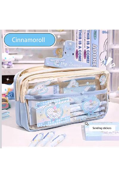 Choice Cinnamoroll 2023 New Sanrio My Melody Kuromi Cinnamoroll Pencil Cases Student Stationery Storage Sch