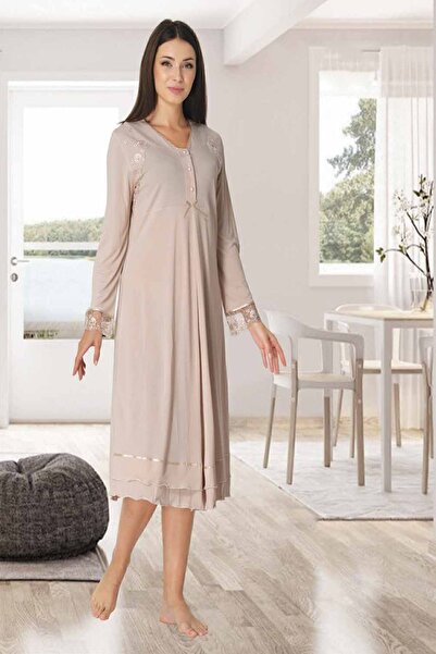 Generic Brand 2423 Mink Color Maternity Nightgown