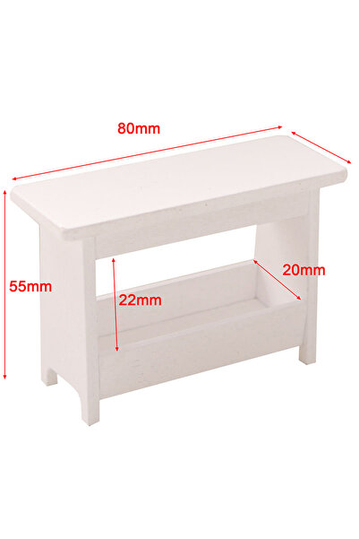 Choice قطعة واحدة من أثاث بيت الدمية المصغر بمقياس 1:12، كرسي خشبي، مكتب، طاو...
