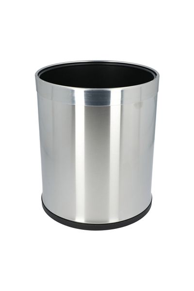 EKO Stainless Steel Open Round Trash Can 9 Liter EK9445-03