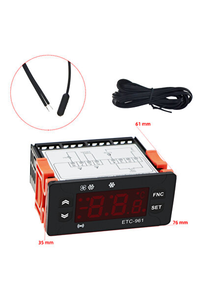 Choice Etc-961 mini temperature controller microcomputer thermostats digital thermostat refrigeration al...