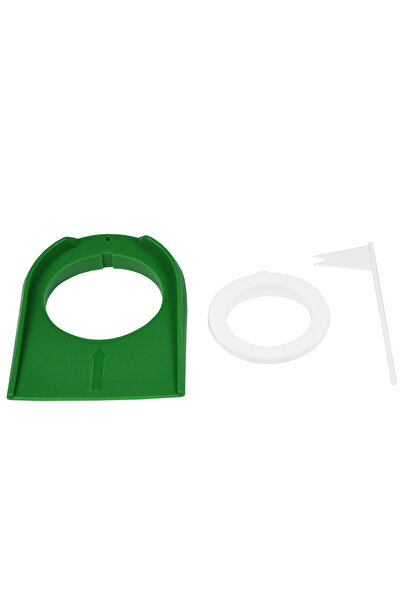 Choice جهاز تدريب جولف داخلي أخضر مع علم الحفرة، أداة تدريب خضراء، مناسب للتد...