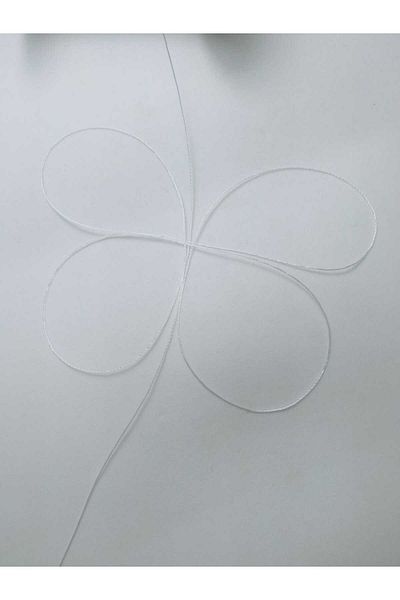 Eskişehir hobi sanat 100 Meters White Color 0.3 mm Thin Rosary Thread