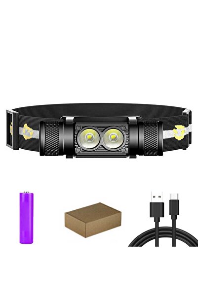 Choice مصباح أمامي صغير بتقنية LED قابلة للتعتيم، بطارية 2000 مللي أمبير، إضا...