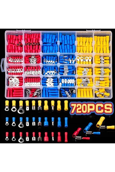 Choice 720pcs 280/480/720pcs Cable Lugs Assortment Kit Wire Flat Female and M...