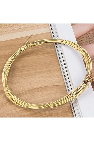 Choice Yellow Guitar/ukulele Strings 4/6 Pieces/set Pure Copper Strings 1-6 For Acoustic Guitar Ukulele Bas
