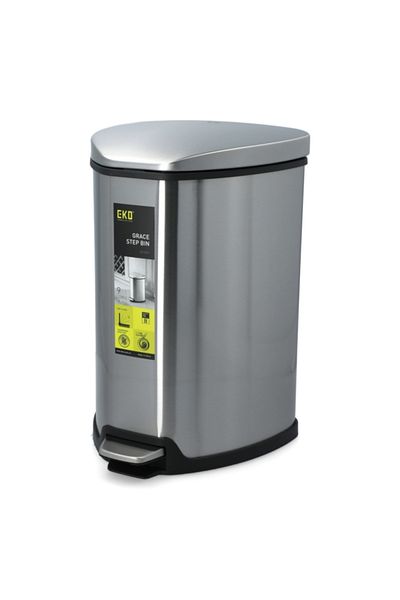 EKO Grace Fingerprint Resistant Stainless Steel Step Bin