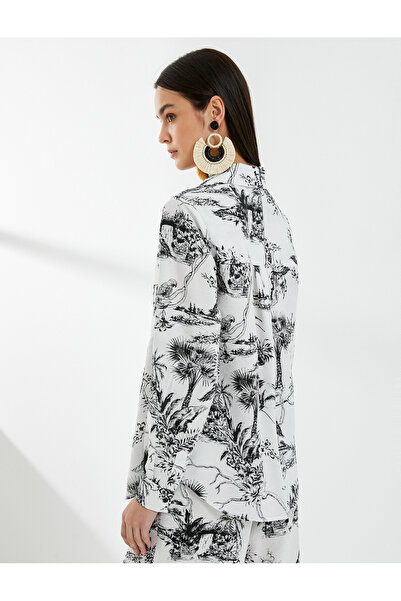 Koton Hosszú ujjú ing, füles zsebekkel, gombokkal, viszkóz