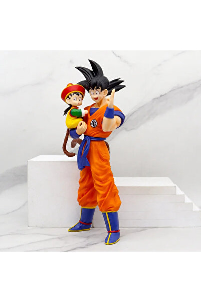 BANDAI مجسم سون غوكو مع غوهان من سلسلة دراغون بول، طوله 30 سم، بدون صندوق. مج...