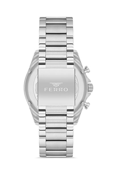 FERRO Silver Steel Band Men's Wrist Watch Fm11460Awt-A2