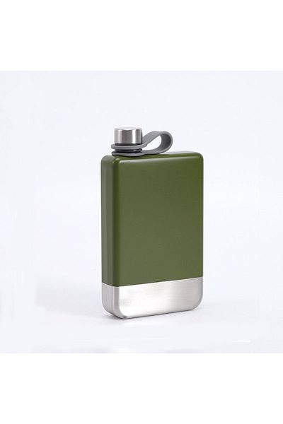 Choice Black 9oz Portable 304 food grade SS Flagon Whiskey Vodka Wine Pot Hip Flask Set Alcohol Drinking po