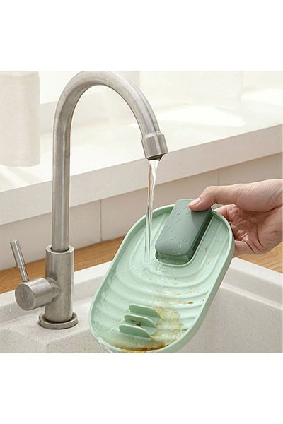 HOLLYHOME Ocean Plastic Lid Rack Pot Spoon Storage and Drying Mat 11,5X18X1,4 (H) cm 1 Piece