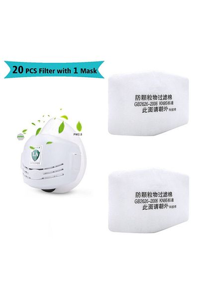 Choice 1 Mask 20 Filters Gas Mask Industry Anti-dust Pollution Respirator Welder Paint Spraying Polishing R