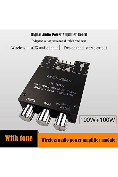APWIKOGER ZK-1002T Bluetooth-Compatible HIFI 2.0 Channel Amplifier Stereo Speaker Boards