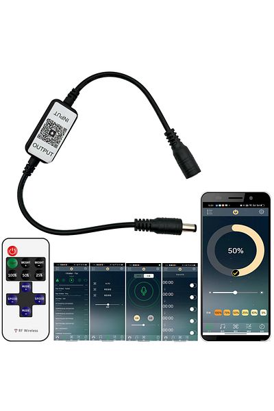 Choice 12V Magic Home Mini Bluetooth Led单色调光控制器单色灯带手机App控制