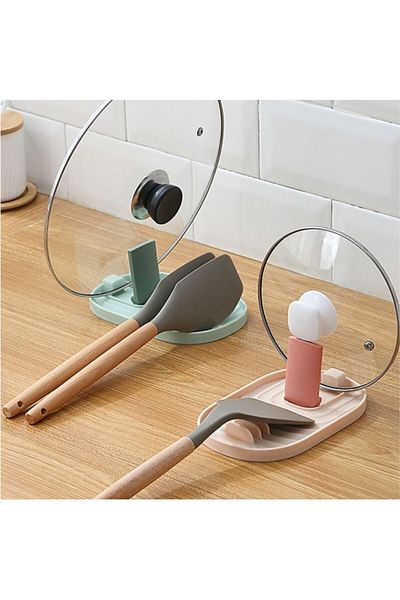 HOLLYHOME Ocean Plastic Lid Rack Pot Spoon Storage and Drying Mat 11,5X18X1,4 (H) cm 1 Piece