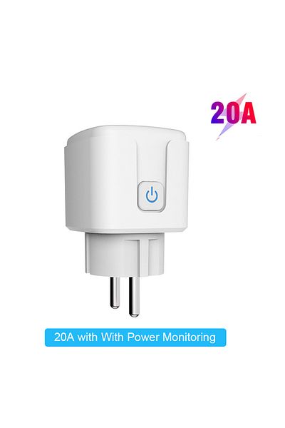 Choice TUYA 20A Tuya Smart Socket EU16A/20A Wifi Smart Plug With Power Monitoring Smart Life APP Remote Con