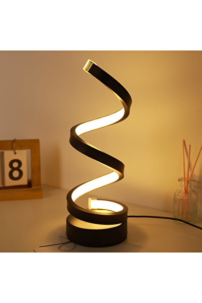 Choice Tricolor Dimming LED Table Lamp Modern Minimalist Dimmable Spiral Tabl...