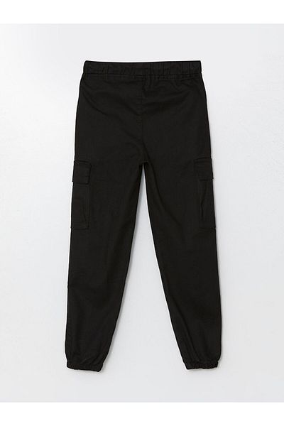 LC Waikiki Girls' Cargo Pants with Elastic Waist