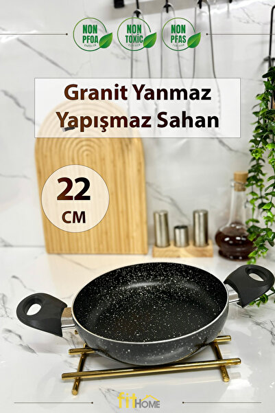 FİTHOME Granite Sahan Fireproof Non-Stick Handproof Handle