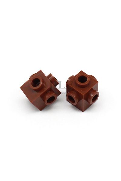 Choice Brown 50pcs 50pcs Moc Building Blocks 4733 Brick Modified 1x1 With Studs On 4 Sides Diy Educational