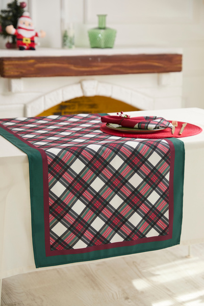 AYSHOME Ays Home Біло-синій рівний бігунок з візерунком (AYSR633)