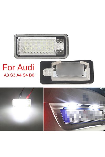 Choice 2 قطعة LED لوحة أرقام ضوء لأودي A3 A4 S4 RS4 B6 B7 A6 RS6 S6 C6 S5 Q7 A8 S8 أفانت Canbus خطأ...