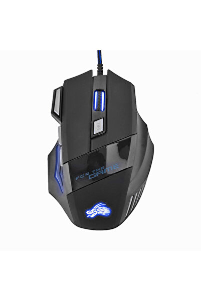 Choice ماوس ألعاب سلكي USB، 7 أزرار، بإضاءة خلفية، تصميم مريح، دقة 5500 نقطة ...