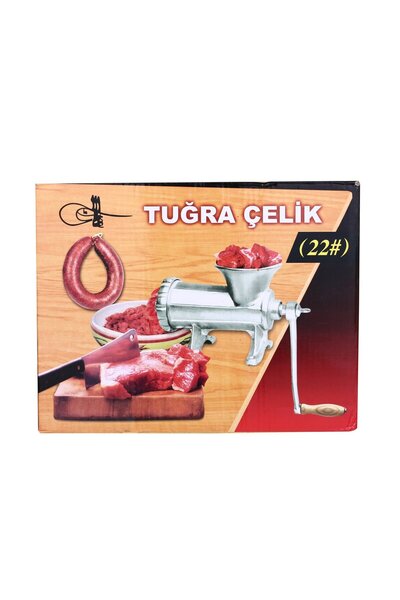 Tuğra Çelik Çevirme Kollu No 22 Kıyma Makinesi