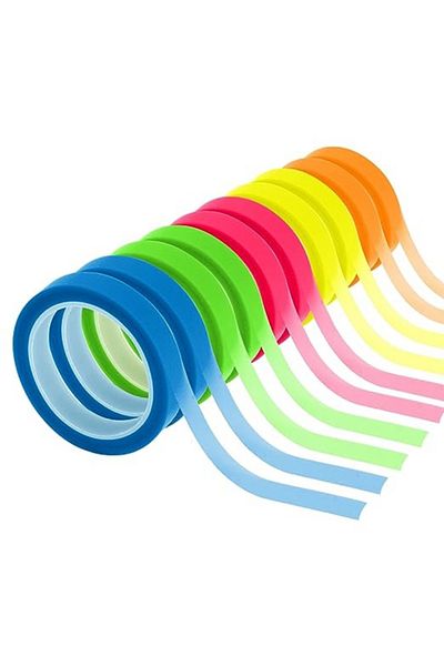 Choice 10 Rolls Transparent Highlighter Tape, 5 Colors Book Annotation Sticky Notes, Reading Marking Sti...