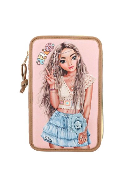 Top Model by Depesche Husă pentru creion Top Model Hippie - 3 compartimente