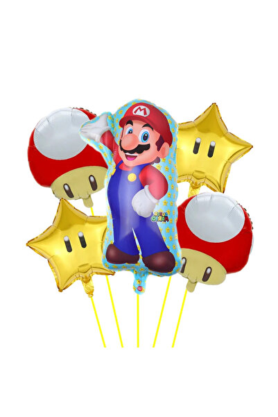 KidsLand مجموعة من 5 بالونات من رقائق الألومنيوم على شكل شخصية الأميرة لويجي ...