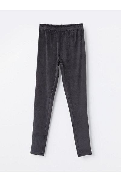 LC Waikiki Lcwk Elastic Waist Basic Girl's Velvet Leggings