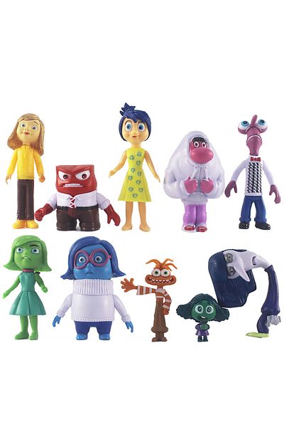 Choice Inside Out 2 Action Figure Toy, Cartoon Movie, Alegria Ansiedade, Raiva, Morte, Nojo, Modelo de m...