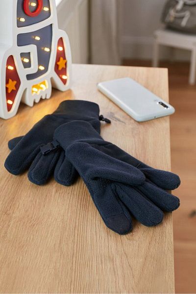 Tchibo Kids Boy 1 Pair Fleece Gloves, Navy
