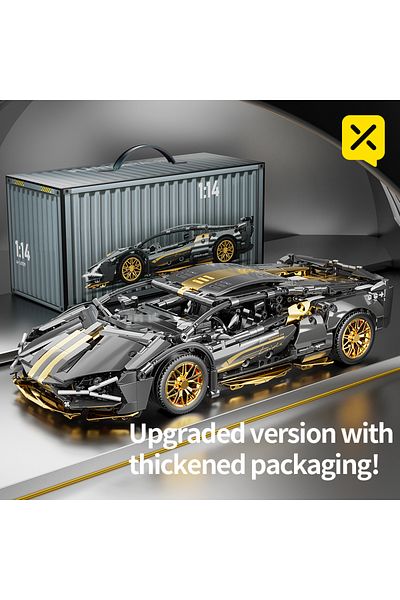 Choice With Box 67129 Static 1280pcs Building Blocks 1:14 Moc Sport Car Racing Vehicle Model City Mechanica