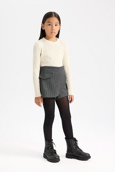 DeFacto Girl's Patterned Short Skirt D6066A824Wn