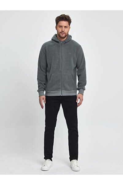 Ltb مقنعين الرمز البريدي الأساسية البلوز الرمادي