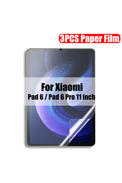 Choice واقي شاشة ثلاثي القطع بملمس ورقي، متوافق مع أجهزة Mi Pad 6 و 6 Pro مقا...