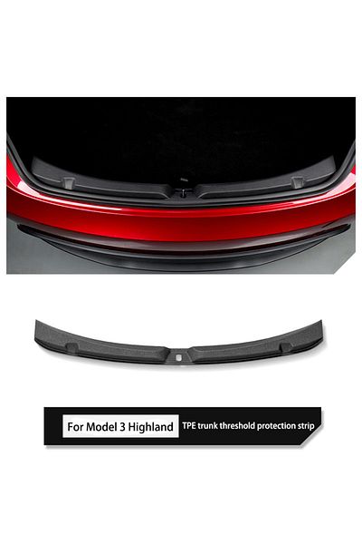 Choice Tpe For Tesla New Model 3 Highland 2024 Modely Juniper 2025 Trunk Threshold Strip Tpe Or Metal Back