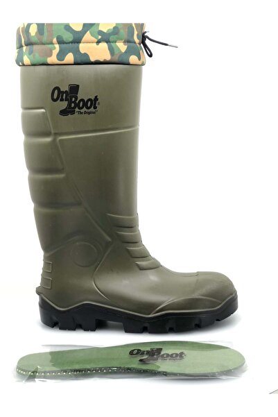 Kids Club Shoes On Boot Src Polyuretanové studené voděodolné pracovní a lovecké boty KHAKI