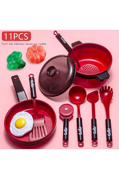 Choice Cfwj-11pcs Set For Kids Girl Cooking Kitchen Toys Baby Cutting Fruit Cooking Kitchen Utensils Childr